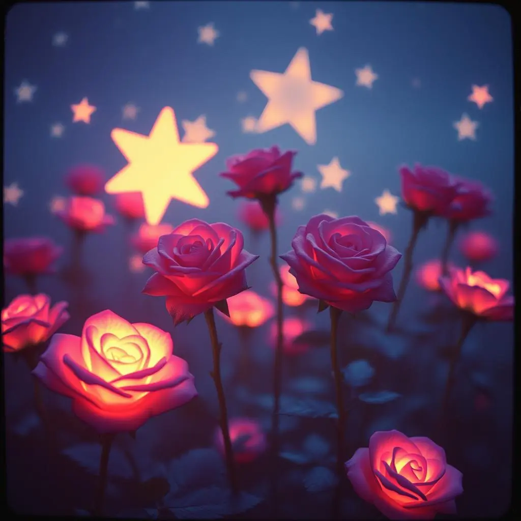 New Rock Release: "Spell" (RV1) by Gentle Hints (Vitaly Semenov) A single vibrant red rose contrasts beautifully with a dark, star-filled cosmic background.