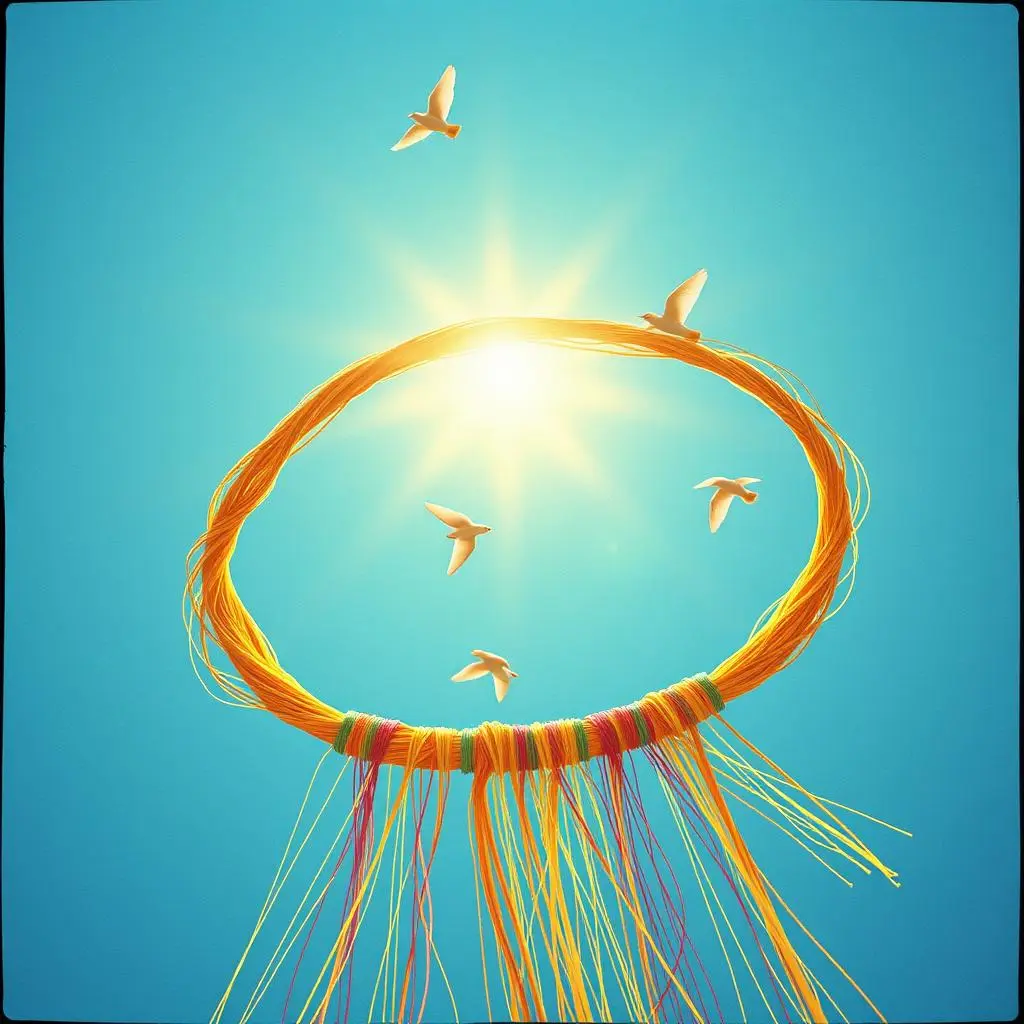 Close-up of a yellow flower basking in bright sunlight. This is the cover image for the song "The line of your life"