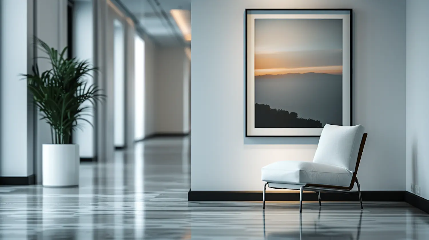 Luxury boutique hotel corridor dim warm lighting long hallway empty copy space Luxury boutique hotel corridor dim warm lighting long hallway empty copy space
