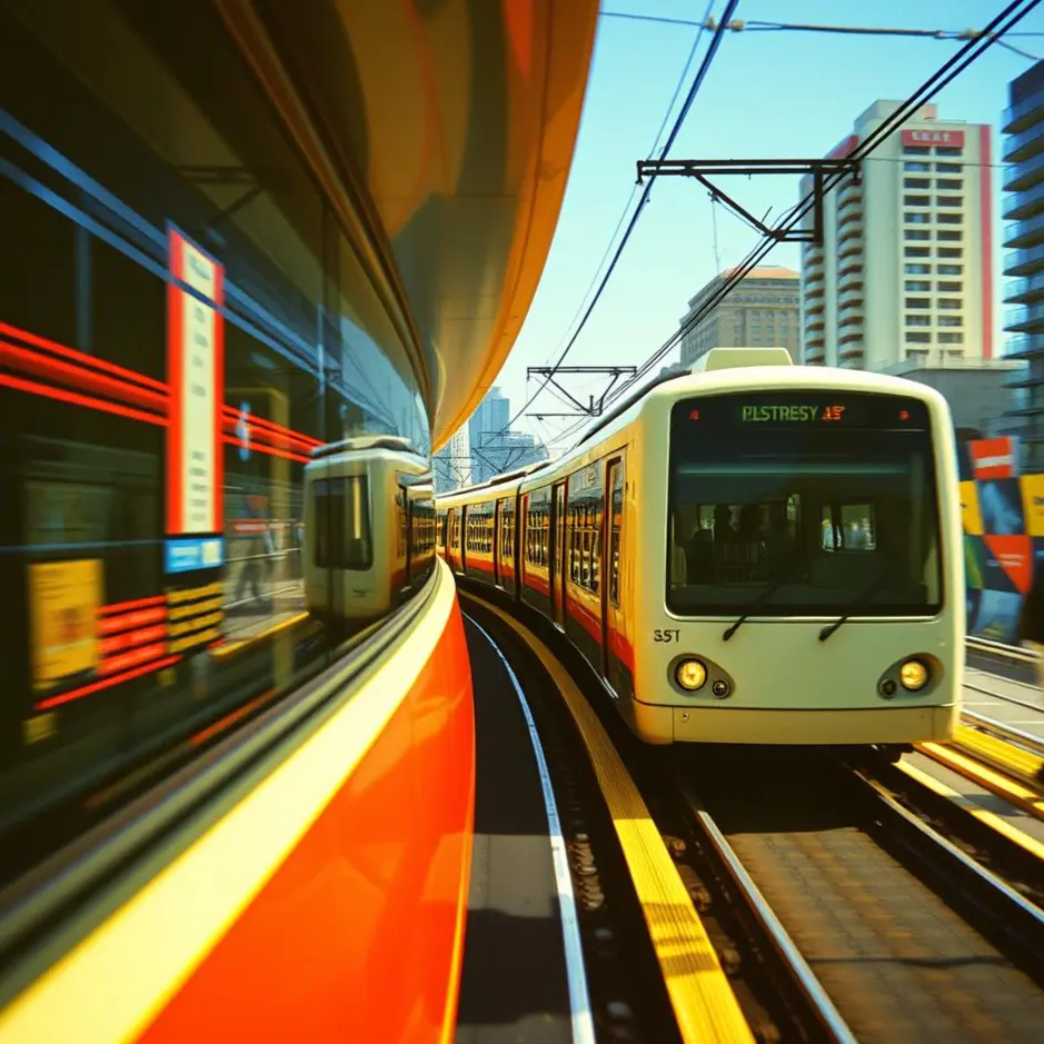 New Music: Vitaly Semenov's Tea Spirit drops "Electric Train" Illustration of an electric train used for the cover of the instrumental track "Electric Train" by Tea Spirit
