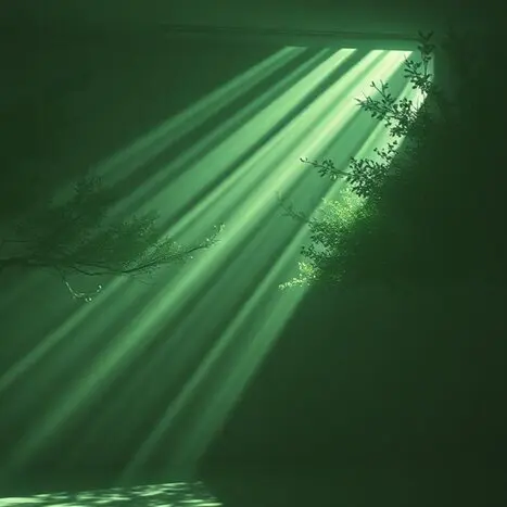 Image illustrating light and shadows for the cover of the instrumental track "Light and Shadows" by Tea Spirit