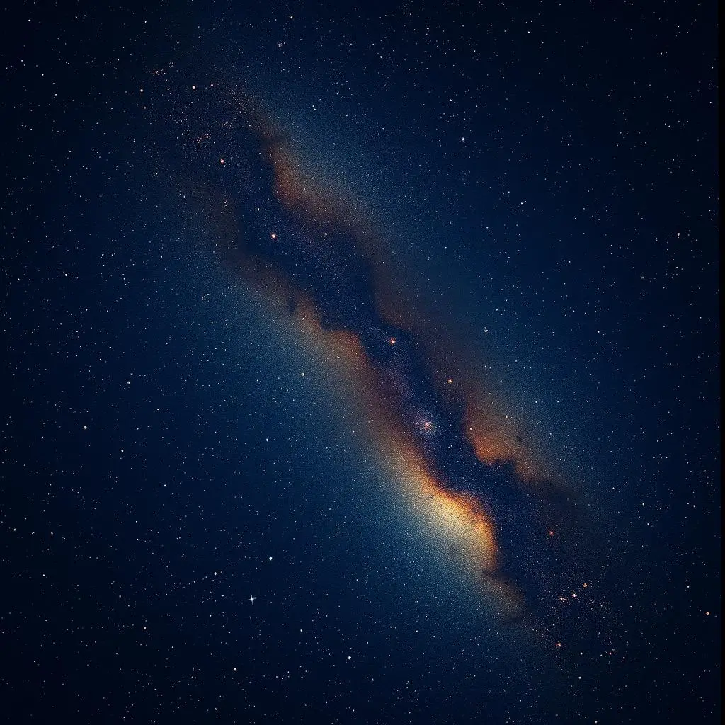 View of the night sky filled with stars