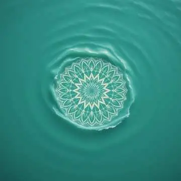 A cluster of pink and white lotus flowers floating in still water. This is the cover image for the ambient track "Meditation" (V.3).