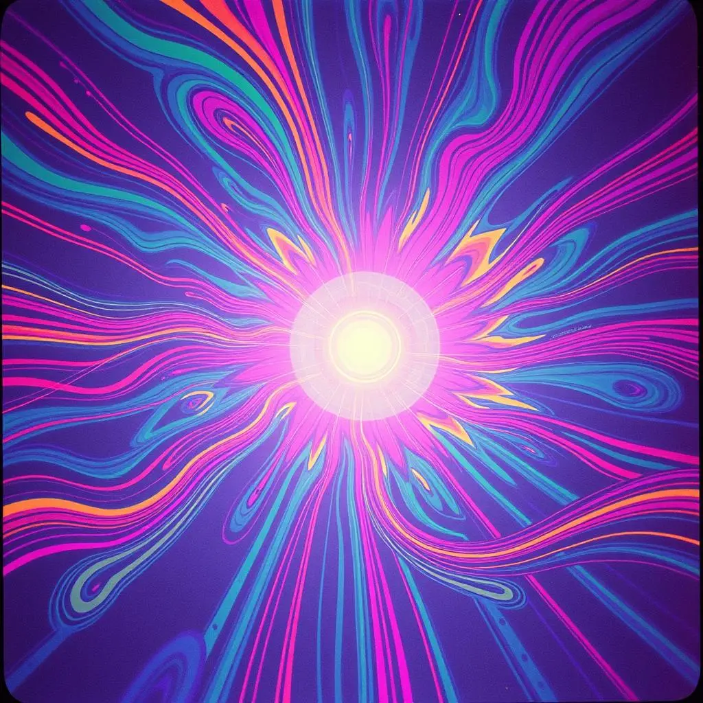 Multi-colored light of dance clubs
