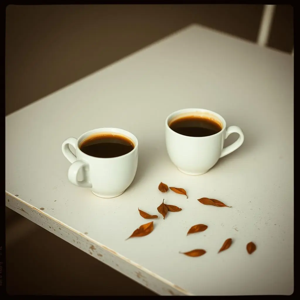 Two cups of cofe