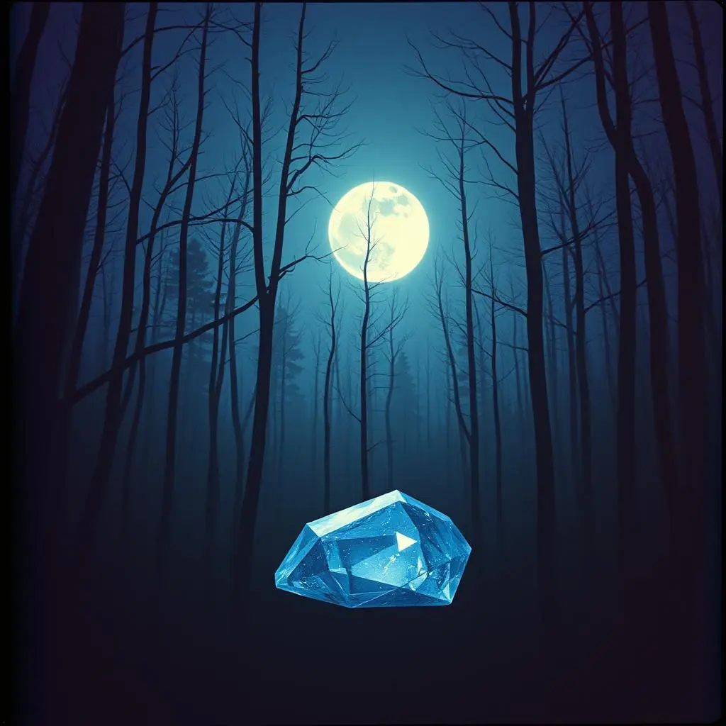 A precious gemstone under the moon.